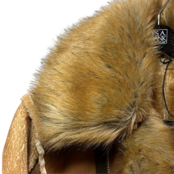 JORDAN CRAIG 91625 MEN'S EL JEFE SHEARLING MOTO JACKET, BLACK COFFEE SIZE L - Picture 8 of 13